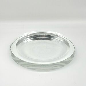 Concave Glass Dish Modern Candle Holder / Centerpiece